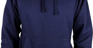 Martes Clothing | Men’s Plain long sleeve Hoodie Fleece Pull-Over | Soft and comfy Adult Top Sweatshirt Hoodies | Work and longe wear | Non-zip Up | Uni-Sex | 80% Cotton 20% Polyester Navy