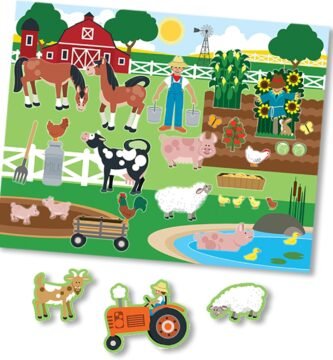 Melissa & Doug Reusable Sticker Books for 3+ Year Olds, Habitats & Nature Sticker Book, Plane Activities For Toddlers, Kids Travel Activity Packs, Childrens Books Age 3-4 Years
