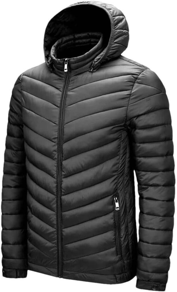 Men Autumn Winter Thick Warm Waterproof Parkas Jacket Coat Mens Detachable Hat Outfits Parkas