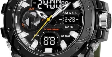 Mens Analog Digital Dual Display Sports Watches Military, 50m Waterproof Multifunctional Teenagers Watch, With Alarm Led Backlight Date Week