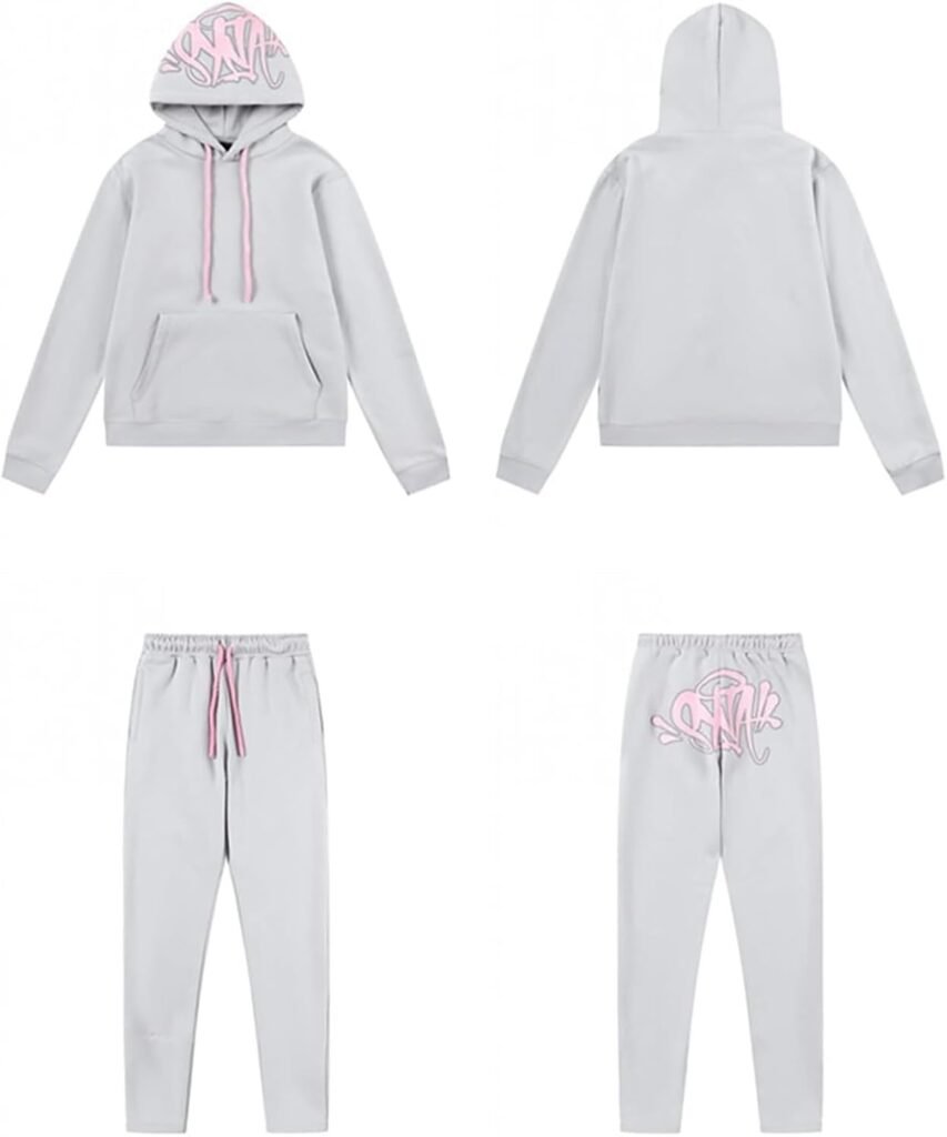 Mens Casual Tracksuit Full Set, 2 Piece 𝓢𝔂𝓷𝓪 𝓦𝓸𝓻𝓵𝓭 Hoodies with Sweatpants Sets, Track Jackets and Joggers Bottom 2 Piece Outfit, Sport Running Jogging Athletic Sweat Suit