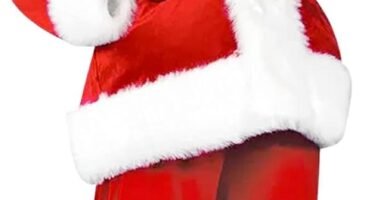 Mens Christmas Cosplay Santa Claus Costume Tops Christmas Clothes Set Comfortable Long Sleeve Soft Costume 7 Piece Set Holiday Pants Hats Christmas Autumn Winter 2024 Casual