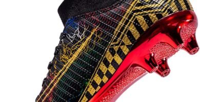 Mens Football Boots High Top Spikes Boys Soccer Cleats Lace-up Football Shoes Professional Athletic Competition Training Sneakers for Adult Teenagers Mens Football Boots High Top Spikes Boys Soccer Cleats Lace-up Football Shoes Professional Athletic Competition Training Sneakers for Adult Teenagers