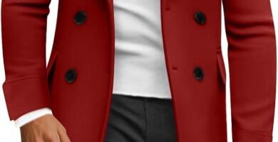 Mens Long Trench Neck Jacket Windbreaker Coats for Mens Basic Fall Winter Trench 2024 Trendy Y2K