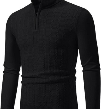 Men’s Pullover Sweaters丨Mens Sweaters Casual Fashion Design Turtleneck Sweater Lightweight Knitted Pullover Sweaters Mens Autumn and Winter Sweaters Outfits