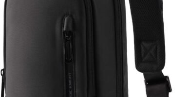 Mens Sling Bag, Unisex Chest Bag Crossbody Casual Shoulder Bag Diagonal bag Handbag Gym Daypack Water-Resistant with USB Charging Port Messenger Bag for Outdoor Sport Travel Casual Office-Black Mens Sling Bag, Unisex Chest Bag Crossbody Casual Shoulder Bag Diagonal bag Handbag Gym Daypack Water-Resistant with USB Charging Port Messenger Bag for Outdoor Sport Travel Casual Office-Black