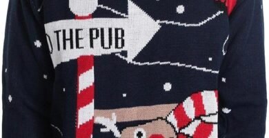 Men’s to The Pub Reindeer Novelty Unisex Xmas Christmas Jumper Sweater