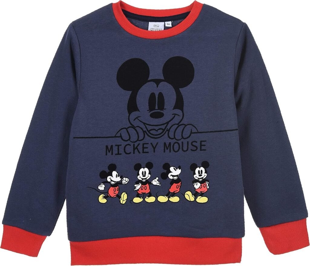 Mickey Mouse Boys Jumper Soft Long Sleeve Kids Top Sweatshirt