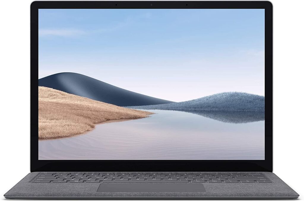 Microsoft Surface Laptop 4 13.5 Inch Touchscreen Laptop (Platinum) –AMD Ryzen 5 with 8 GB RAM, 256 GB SSD, Windows 10 Home, 2021 Model (Renewed)