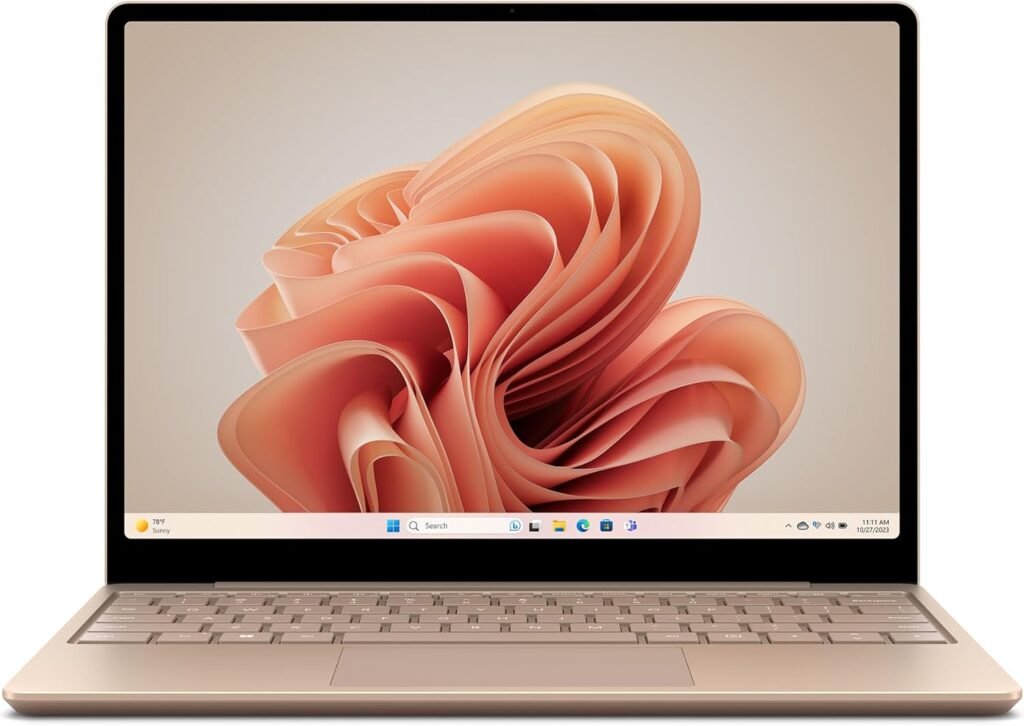 Microsoft Surface Laptop Go 3 | Ultra-Thin 12.4” Touchscreen Laptop | Intel Core i5 | 16GB RAM | 256GB SSD | Sandstone | Windows 11 Home | 2023 Model Microsoft Surface Laptop Go 3 | Ultra-Thin 12.4” Touchscreen Laptop | Intel Core i5 | 16GB RAM | 256GB SSD | Sandstone | Windows 11 Home | 2023 Model