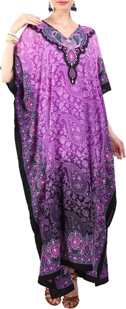 Miss Lavish London Women’s Kaftan Dresses, Sizes S-3XL, Regular & Plus Size Kaftans
