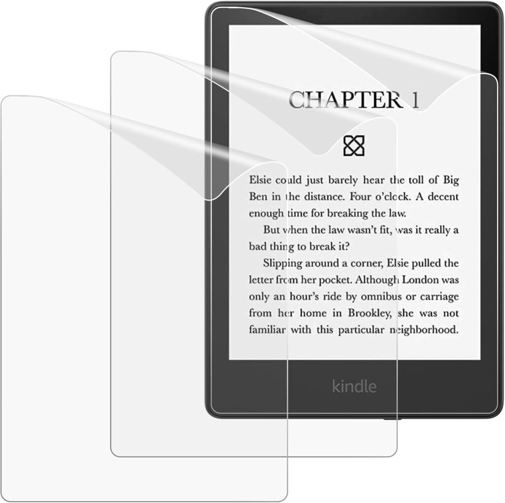 MoKo 3-Pack Screen Protector for 6.8″ Kindle Paperwhite 2021 Release 11th Generation and Paperwhite Signature Edition, Anti-Glare Perfect PET Protective Film Full-Coverage Matte Screen Protector,Matte