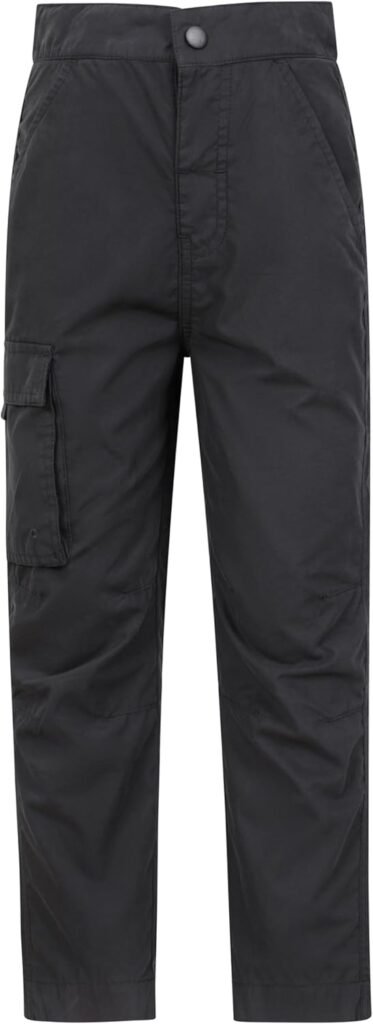Mountain Warehouse Active Kids Trousers – Lightweight, Fast Drying All Season Pants, Shrink & Fade Resistant Casual Bottoms – for Spring Summer, Travelling, Camping