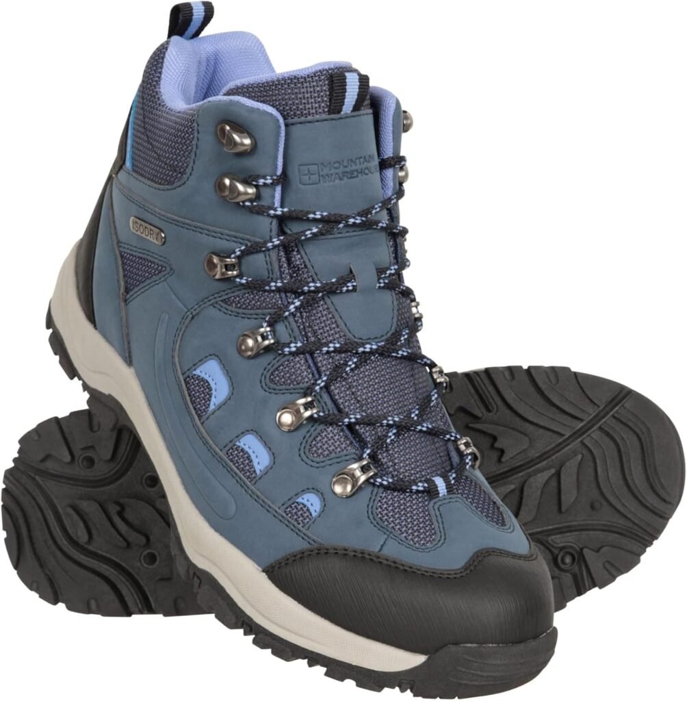 Mountain Warehouse Adventurer Womens Boots – Waterproof Rain Boots, Synthetic & Textile Walking Shoes – For Spring Summer, Hiking & Trekking