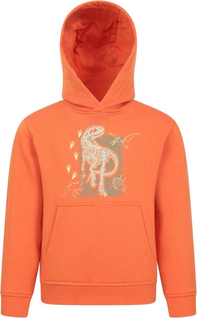 Mountain Warehouse Glow In The Dark Dino Kids Hoodie Mountain Warehouse Glow In The Dark Dino Kids Hoodie