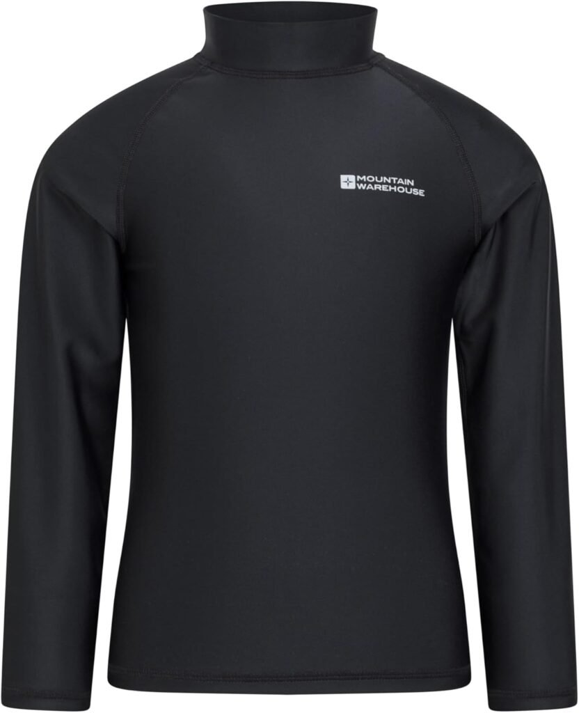 Mountain Warehouse Kids Rash Vest – UV Protection Rash Guard, Long Sleeves Childrens Rash Shirt, Flat Seams, Quick Drying, Stretch Fabric – Ideal for Swimming, Mountain Warehouse Kids Rash Vest – UV Protection Rash Guard, Long Sleeves Childrens Rash Shirt, Flat Seams, Quick Drying, Stretch Fabric – Ideal for Swimming,