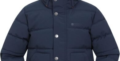 Mountain Warehouse Manta Kids Borg Lined Jacket – Water-resistant Coat with Chin Guard & Front Pockets, Boys & Girls, PFC Free – Autumn Winter, Outdoors & Hiking