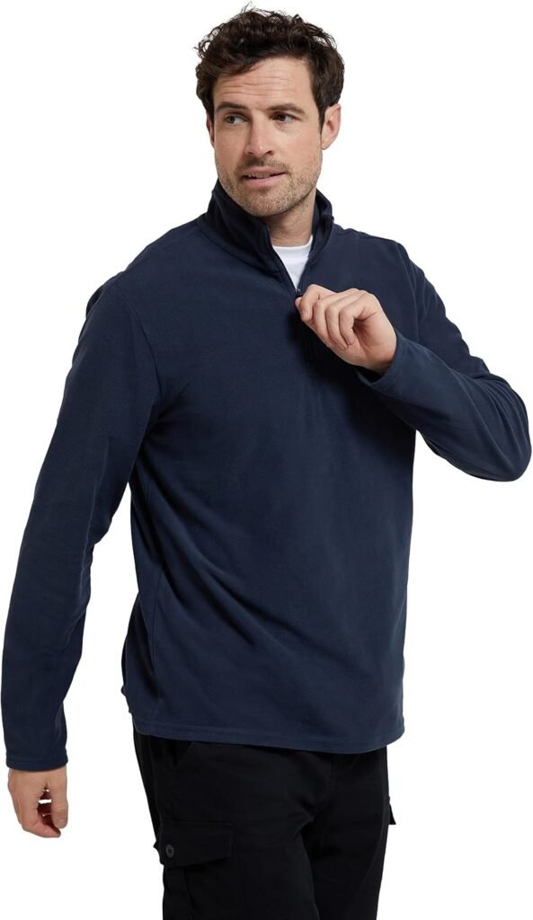 Mountain Warehouse Mens Camber II Fleece Sweatshirt – Half-Zip Microfleece Quick Dry Everyday Wear – Autumn Winter, Outdoors, Travelling & Hiking – Standard Length, Adult, Regular Fit, XL, UK Mountain Warehouse Mens Camber II Fleece Sweatshirt – Half-Zip Microfleece Quick Dry Everyday Wear – Autumn Winter, Outdoors, Travelling & Hiking – Standard Length, Adult, Regular Fit, XL, UK