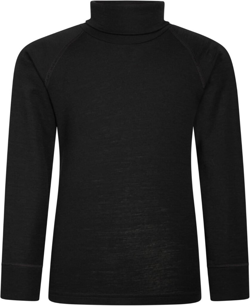 Mountain Warehouse Merino Kids Roll Neck Base Layer Top Mountain Warehouse Merino Kids Roll Neck Base Layer Top