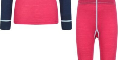 Mountain Warehouse Merino Kids Round Neck Thermal Baselayer Top – Long Sleeve, Lightweight, Antibacterial, Breathable & Quick Dry Childrens T-Shirt – for Travelling & Outdoors Purple 11-12 Years Mountain Warehouse Merino Kids Round Neck Thermal Baselayer Top – Long Sleeve, Lightweight, Antibacterial, Breathable & Quick Dry Childrens T-Shirt – for Travelling & Outdoors Purple 11-12 Years