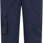 Mountain Warehouse Pull Up Kids Cargo Trousers – Jersey Lined, 100% Cotton Pants, Casual Girls & Boys Bottoms – Kids Clothing for Travelling, Hiking, Camping, Outdoor