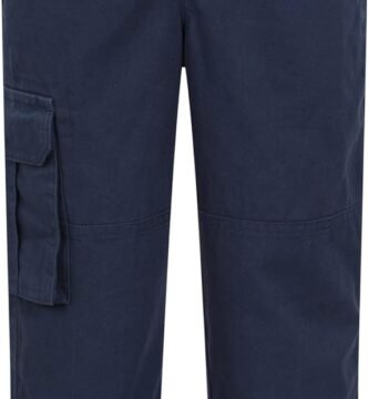 Mountain Warehouse Pull Up Kids Cargo Trousers – Jersey Lined, 100% Cotton Pants, Casual Girls & Boys Bottoms – Kids Clothing for Travelling, Hiking, Camping, Outdoor