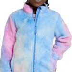 Mountain Warehouse Rainbow Cosy Kids Fleece – Full Zip Childrens Top, Lightweight, Warm & Cosy Girls & Boys Sweater, Front Pockets – Best for Spring Summer