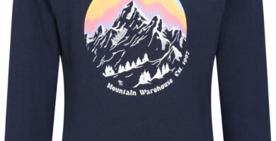 Mountain Warehouse Snowy Mountain Kids Long Sleeve Top Mountain Warehouse Snowy Mountain Kids Long Sleeve Top