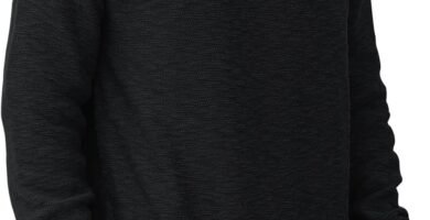 NITAGUT Men’s Jumper Winter Soft Warm Knit Sweater Classic Crew Neck Casual Pullover Sweaters