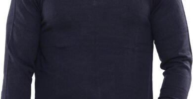 NOROZE Men’s Jumper Knit V-Neck Plain Classic Sweater Pullover Knitted Sweatshirt UK Sizes S-4XL