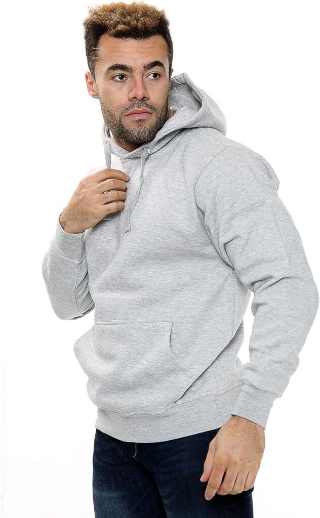 NY Deluxe Edition Men Hooded Fleece Sweatshirt Pullover Plain Hoodie Top Jumper Size S to 5XL
