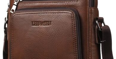 Naudamp Men’s Shoulder Bag PU Leather Business Messenger Bag Leisure Travel Crossbody Multi Pockets Handbag Purse Naudamp Men’s Shoulder Bag PU Leather Business Messenger Bag Leisure Travel Crossbody Multi Pockets Handbag Purse