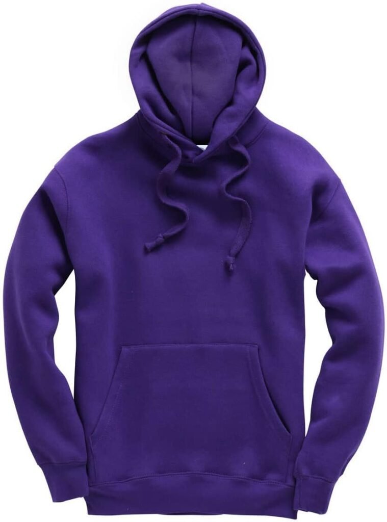 New Spirit Original Mens Womens Unisex Soft Fleece Hoodie – Drawstrings and Pouch Pocket – Comfy Cozy Hooded Sweatshirt – Perfect for Casual Work Wear, Gym – 80% Cotton 20% Polyester