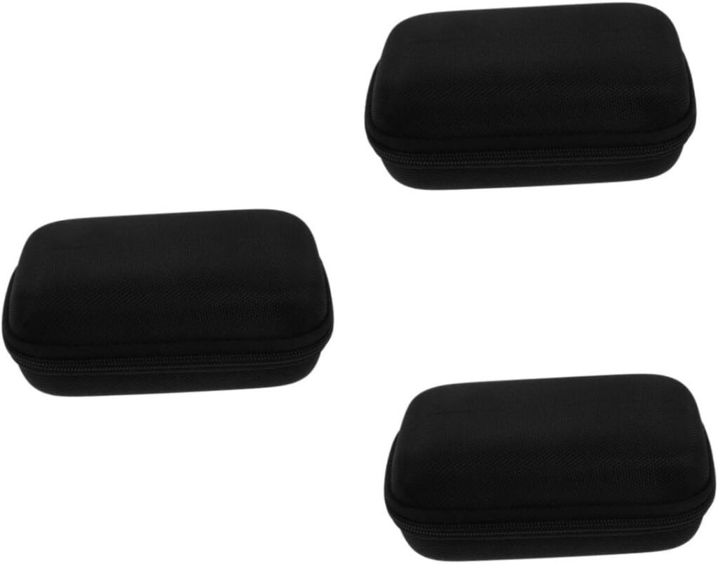 OHPHCALL 2pcs Printer Storage Bag Small Digital Camera Mini Room Tote Bag Organizer Cable Organizer Bag Mini Portable Printer Handbag Organizer Electronic Gadgets Metal Black