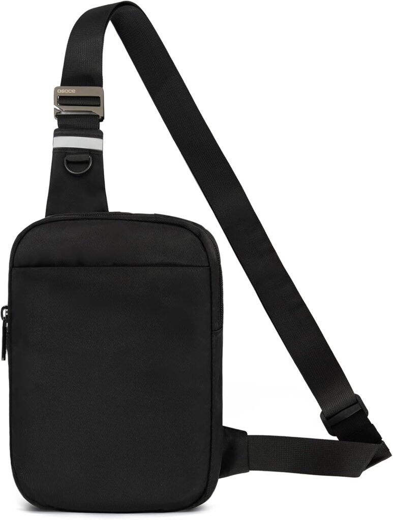 OSOCE Small Sling Bag for Men Women with RFID Pocket, Anti Theft Crossbody Chest Bag Casual Daypack Travel Bag for Hiking Shopping