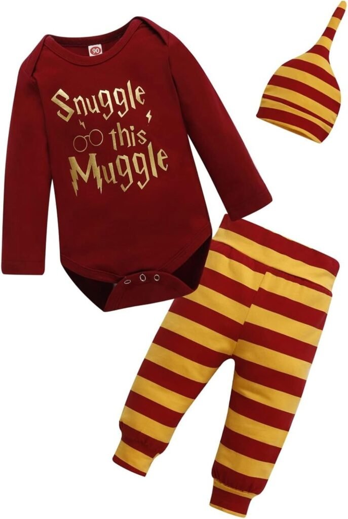 OTKARXUS Baby Boy Clothes,Infant Long/Short Sleeve Romper + Hat + Striped Pants 3PCS Outfits Sets,Long/Short Sleeve Suit for Unisex Boys Girls OTKARXUS Baby Boy Clothes,Infant Long/Short Sleeve Romper + Hat + Striped Pants 3PCS Outfits Sets,Long/Short Sleeve Suit for Unisex Boys Girls