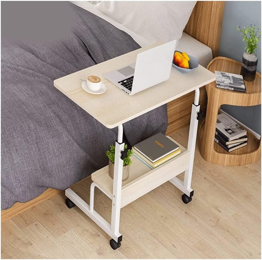 OWOHYG Overbed Table Mobile Side Table Mobile Laptop Desk Cart Tray Table Adjustable Sofa Side Bed Table Portable Desk with Wheels Student Laptop Desk(C-80x40cm) OWOHYG Overbed Table Mobile Side Table Mobile Laptop Desk Cart Tray Table Adjustable Sofa Side Bed Table Portable Desk with Wheels Student Laptop Desk(C-80x40cm)