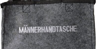 Out of the blue Men’s Felt Handbag with 6 compartments, Approx. 24 x 15 cm, Gray Out of the blue Men’s Felt Handbag with 6 compartments, Approx. 24 x 15 cm, Gray