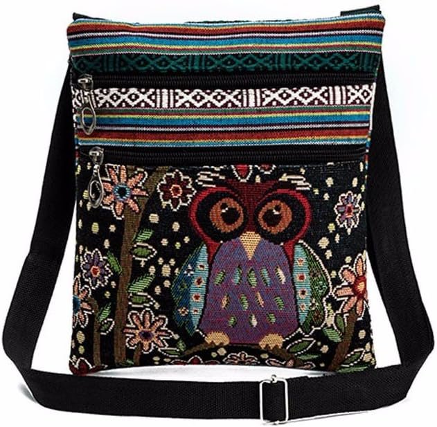 Owl Handbags, Shoulder Bag, Embroidered Bag, Women’s Postman Bags, Women’s Bags Cheap