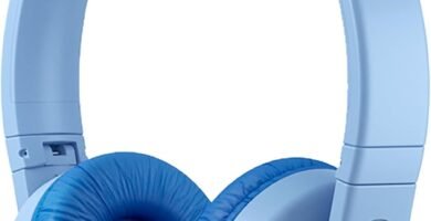 PHILIPS Kids Wireless On-Ear Headphones, Volume Limited Wireless Bluetooth Kids Headphones, Children Wireless Headphones, 28 Hours Play Time, Colourful Design & Lightweight, Blue with Lights