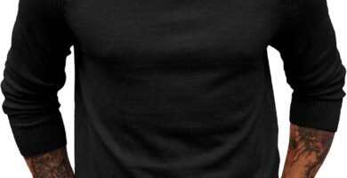 PJ PAUL JONES Men’s Jumpers Crew Neck Sweaters Raglan Sleeve Soft Winter Warm