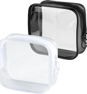 PLULON TSA Approved Toiletry Bag, 2 Pack Small Makeup Bag for Purse Clear Mini Cosmetic Zipper Pouch Waterproof Travel Bag for Women Men Purse Essentials – Black, White PLULON TSA Approved Toiletry Bag, 2 Pack Small Makeup Bag for Purse Clear Mini Cosmetic Zipper Pouch Waterproof Travel Bag for Women Men Purse Essentials – Black, White