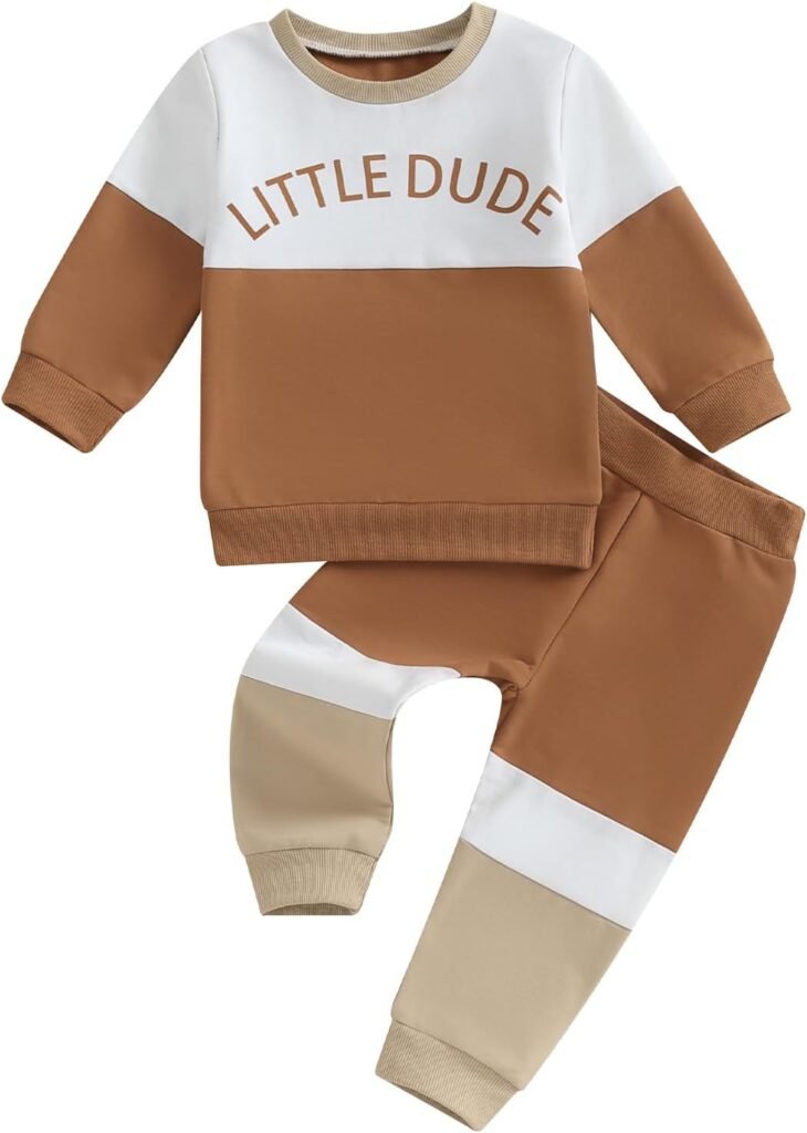 PanLidapan Toddler Baby Boy Fall Winter Outfit Clothes Little Dude Letter Print Sweatshirt Jumper Elasticated Waist Trouser Set PanLidapan Toddler Baby Boy Fall Winter Outfit Clothes Little Dude Letter Print Sweatshirt Jumper Elasticated Waist Trouser Set