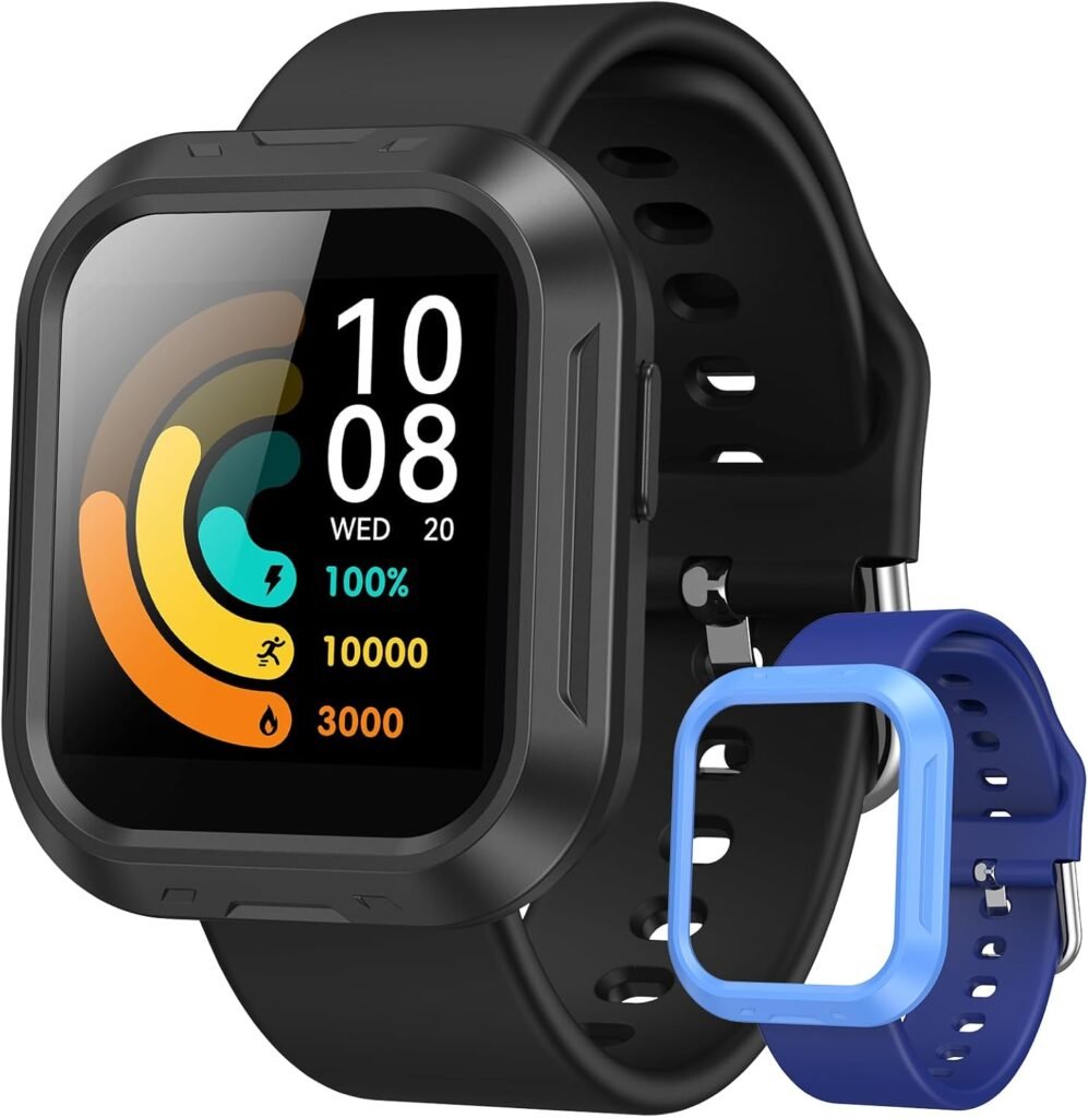 Parsonver Kids Smart Watch, 1.4 inch Boys Girls Teens Fitness Activity Habit Tracker with Pedometer, 20 Sport Modes, Heart Rate, Sleep Monitor, IP68 Waterproof for Christmas(Ages 6-16), Black&Blue Parsonver Kids Smart Watch, 1.4 inch Boys Girls Teens Fitness Activity Habit Tracker with Pedometer, 20 Sport Modes, Heart Rate, Sleep Monitor, IP68 Waterproof for Christmas(Ages 6-16), Black&Blue