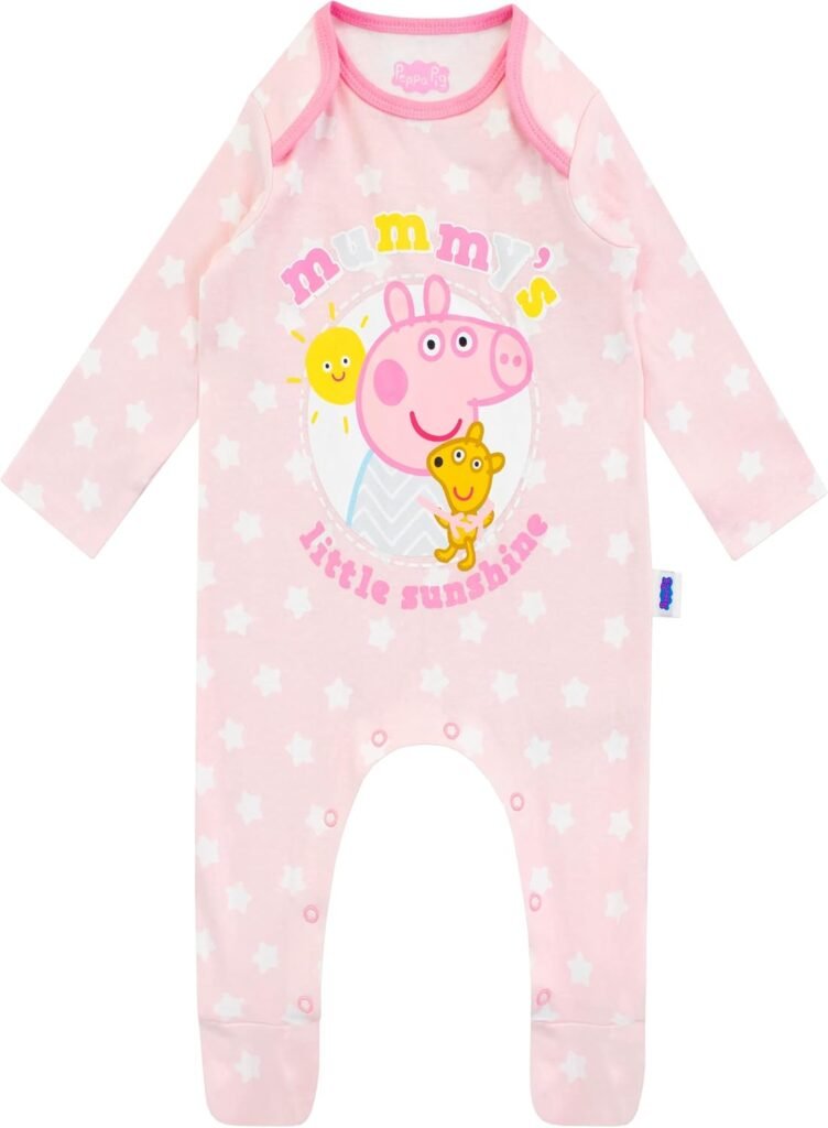 Peppa Pig Baby Girls Sleepsuit Peppa Pig Baby Girls Sleepsuit