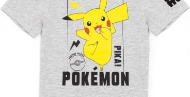 Pokemon T-Shirts for Boys | Kids Green OR Black Top | Pikachu Squirtle Bulbasaur Charmander Characters Clothing Merchandise