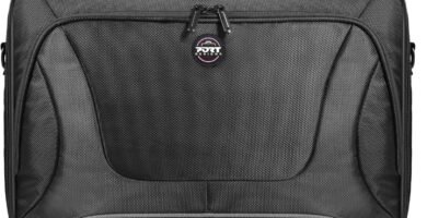 Port Designs Courchevel Clamshell Laptop/Notebook/Chromebook Professional Business Briefcase Sleeve Bag for 17.3 inch Windows/Macbook Student/Work Laptops – Black Port Designs Courchevel Clamshell Laptop/Notebook/Chromebook Professional Business Briefcase Sleeve Bag for 17.3 inch Windows/Macbook Student/Work Laptops – Black