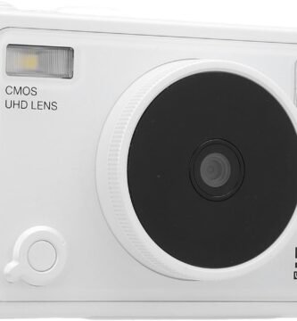 Portable Digital Video Camera, 5K Digital Camera, 18x Digital Zoom, 2.8 IPS HD Screen for Outdoor Use (White)