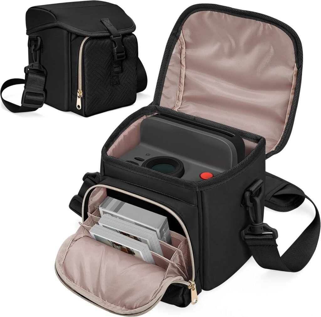 Prokva Camera Sling Bag Compatible with Polaroid Now 2nd Generation I-Type, Now+ 2nd Gen I-Type, Now, Now+, OneStep+, OneStep 2 VF Instant Camera, Camera Crossbody Bag with Adjustable Strap, Black Prokva Camera Sling Bag Compatible with Polaroid Now 2nd Generation I-Type, Now+ 2nd Gen I-Type, Now, Now+, OneStep+, OneStep 2 VF Instant Camera, Camera Crossbody Bag with Adjustable Strap, Black