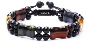 Protection Crystals Mens Bracelet Tiger Eye, Natural Stone Multicolored Tiger Eye Bracelet for Men, HASKARE Healing Crystals Unique Energy Beads Bracelet Gift for Men Jewelry Trendy Spiritual Relief Protection Crystals Mens Bracelet Tiger Eye, Natural Stone Multicolored Tiger Eye Bracelet for Men, HASKARE Healing Crystals Unique Energy Beads Bracelet Gift for Men Jewelry Trendy Spiritual Relief